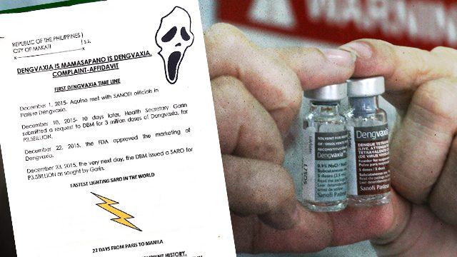 To depict ’mass murder,’ Syjuco uses clip art in dengue vaccine complaint vs Aquino