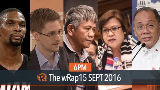 Rodrigo Duterte, Cayetano vs Trillanes, Edward Snowden | 6PM wRap