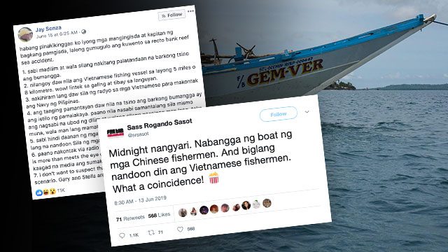 Has the sinking incident in the West PH Sea polarized Filipinos?