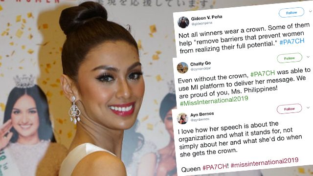 She didn’t get the crown, but Patch’s final speech wins Filipino fans over