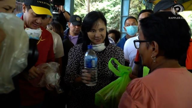 Robredo’s Angat Buhay donates food packs, face masks to Taal victims