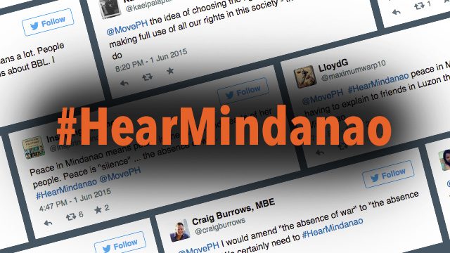 #HearMindanao: What is peace in Mindanao for you?