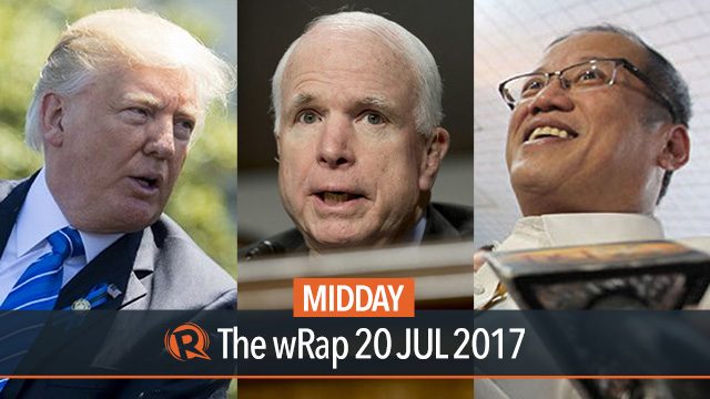 Aquino, Trump Jr, McCain | Midday wRap