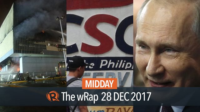 Davao mall fire, rules for public servants, Putin’s reelection bid | Midday wRap