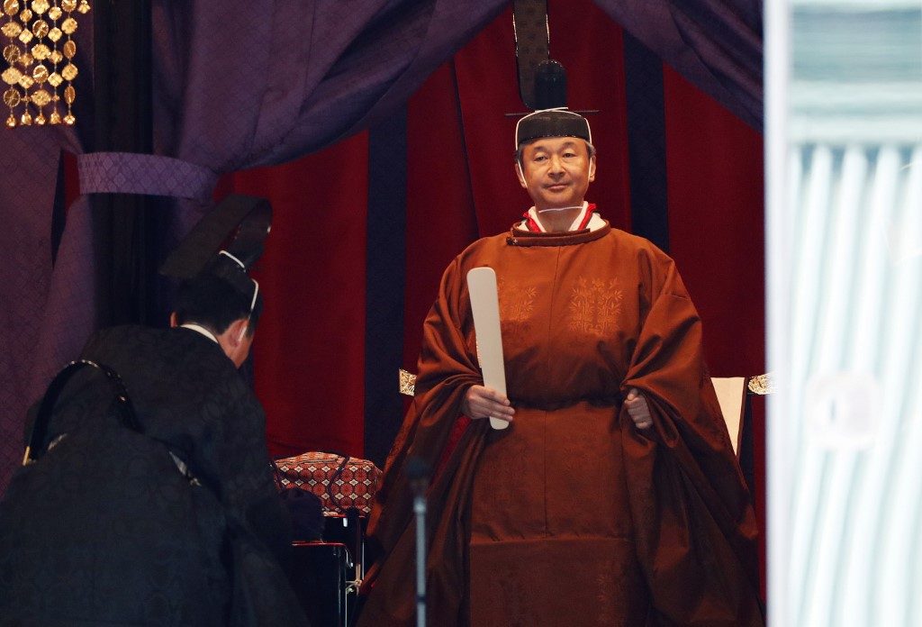 Japan’s Emperor Naruhito formally proclaims enthronement
