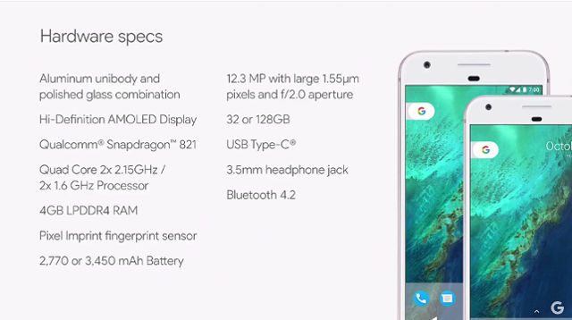 HARDWARE SPECS. Screen shot from Youtube. 