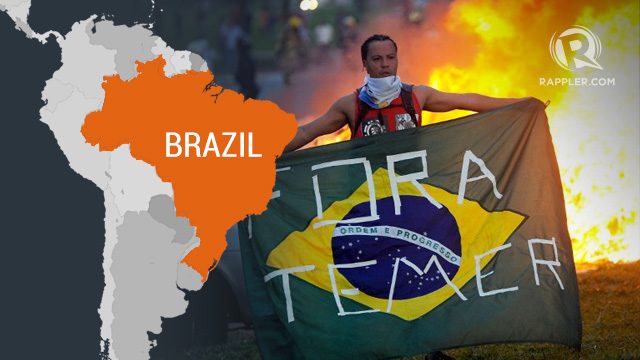 Violence mars Brazil’s anti-austerity general strike