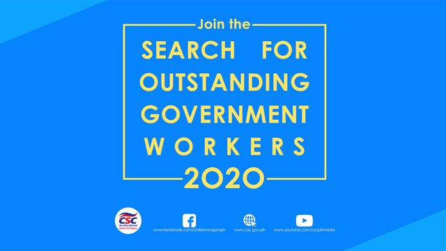 Search for 2020 Outstanding Government Workers opens