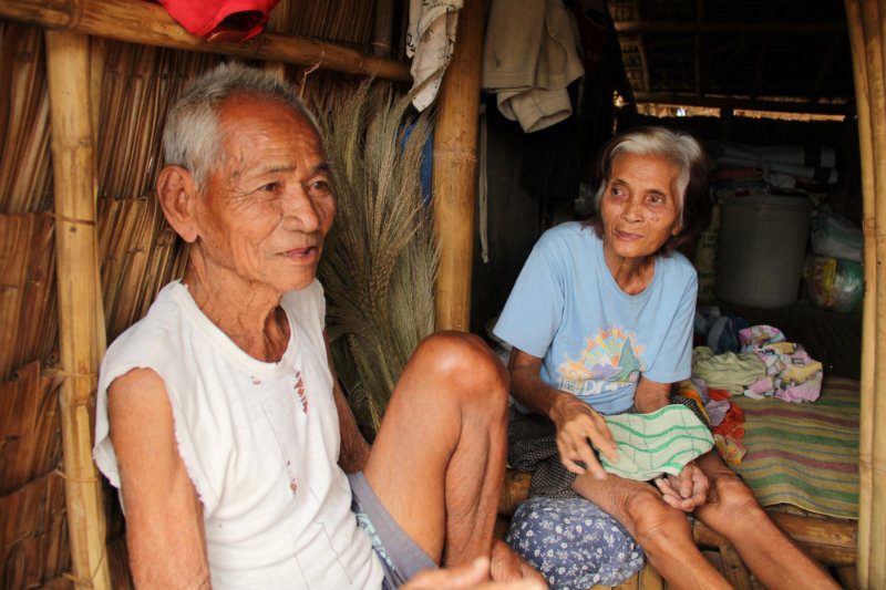SURVIVING.  Abdon has hearing difficulties while wife Herminia just suffered from mild stroke four months ago
