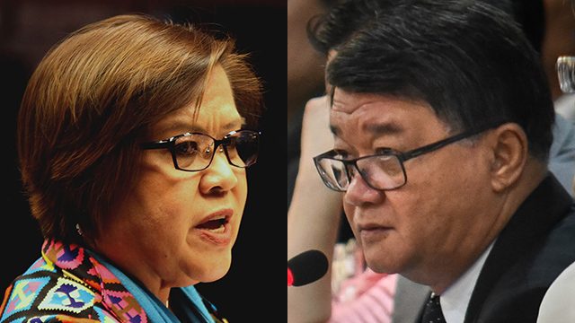 De Lima calls Aguirre ‘stupid’ for ironies in gov’t war vs drugs