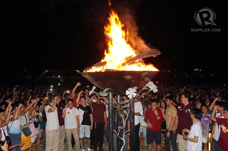 IN PHOTOS: UP celebrates first win with bonfire