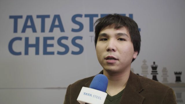 HOT STREAK. Wesley So narrowly avoids defeat to extend his no-loss streak to 46. Screengrab from Tata Steel Chess YouTube  