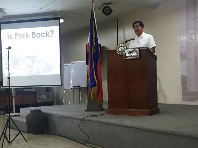 Lacson to ask SC to strike down pork barrel items in 2015 budget
