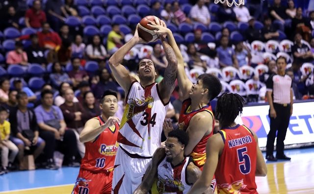San Miguel turns back Rain or Shine in Game 1 with second-half surge