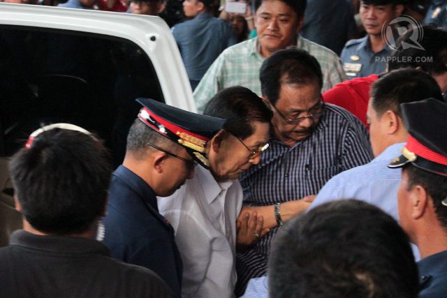 Temporary hospital arrest for Enrile