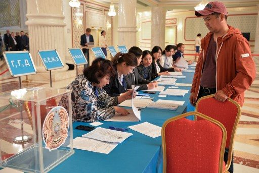Kazakhs hold vote for first new leader in decades