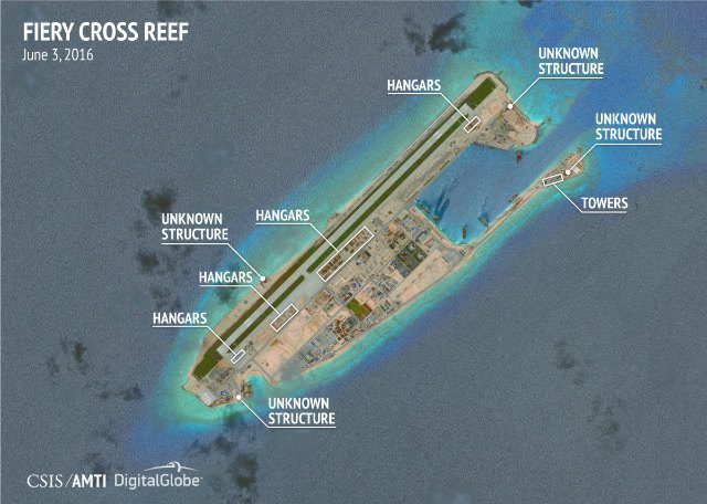 Hangars prove China plan to ‘militarize’ islands