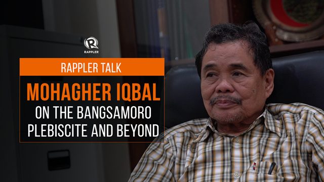 Rappler Talk: Mohagher Iqbal on the Bangsamoro plebiscite and beyond