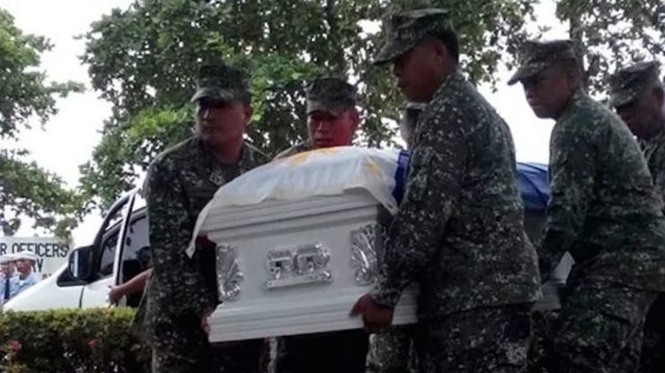 GONE TOO SOON: Funeral honors for 2LT Jun Corpuz