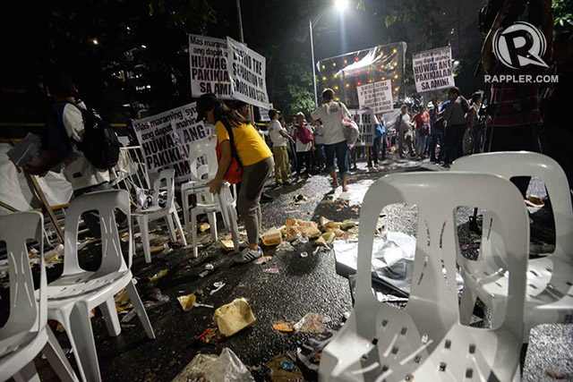 INC protestors in Manila transfer to EDSA near Megamall