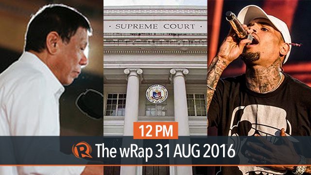 Marcos burial, Duterte, Chris Brown | 12PM wRap