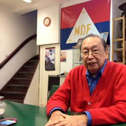 Elect a Duterte or Poe for president, Joma Sison might come home