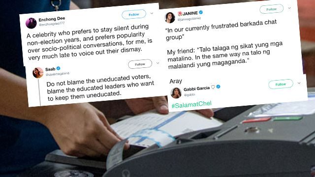 LOOK: Celebrities react to partial, unofficial 2019 elections results