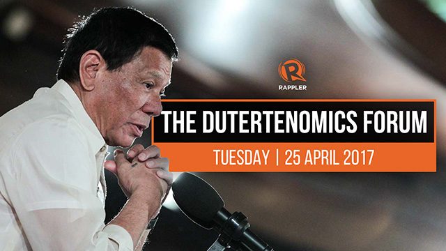 LIVE: The Dutertenomics Forum