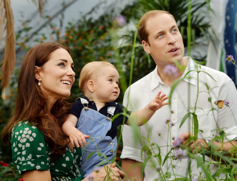 Queen joins Prince George for first birthday party