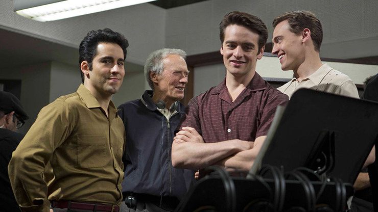 THE BOYS. Director Clint Eastwood, sharp as ever, with the cast 