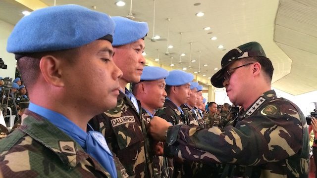 HONORED: All United Nations peacekeepers get  the UN Service Medal. Rappler photo