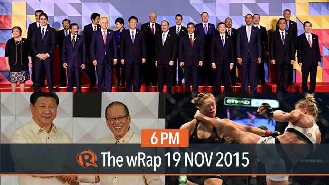 APEC vs terrorism, maritime dispute, Ronda Rousey | 6PM wRap