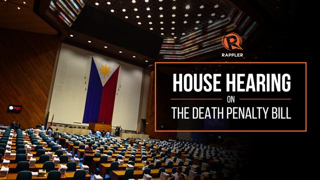 LIVE: House hearing on the death penalty bill