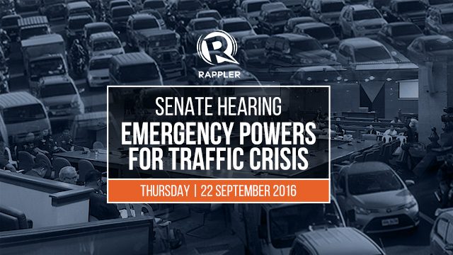 LIVE: Senate hearing on emergency powers for traffic crisis
