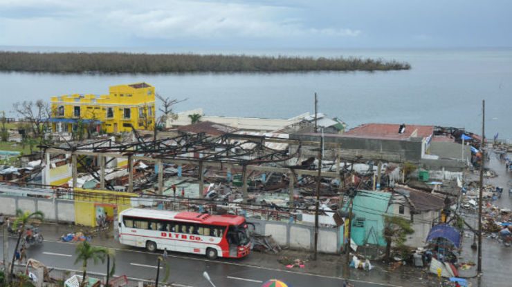 DEVASTATED. Photo from the local government of Palompon shows the devastation brought by the super typhoon.