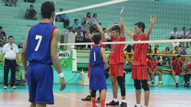 Indonesians tower over locals in boys volleyball