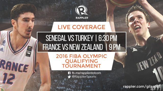LIVE: FIBA Olympic Qualifiers in Manila, Day 3: NZL vs FRA and SEN vs TUR
