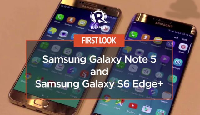 First look: Samsung Galaxy Note 5 and Galaxy S6 Edge+