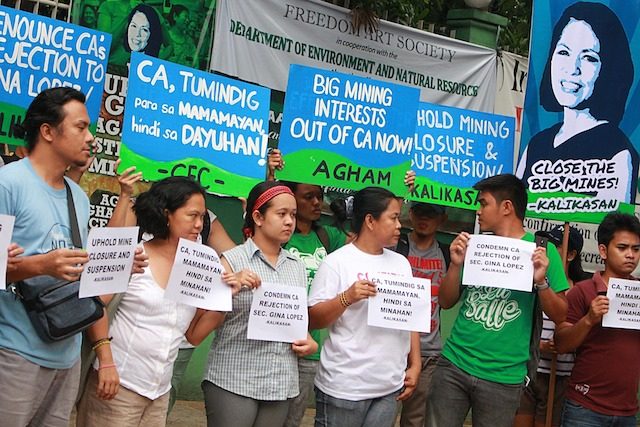 Miners rejoice, environment groups fume over rejection of Gina Lopez
