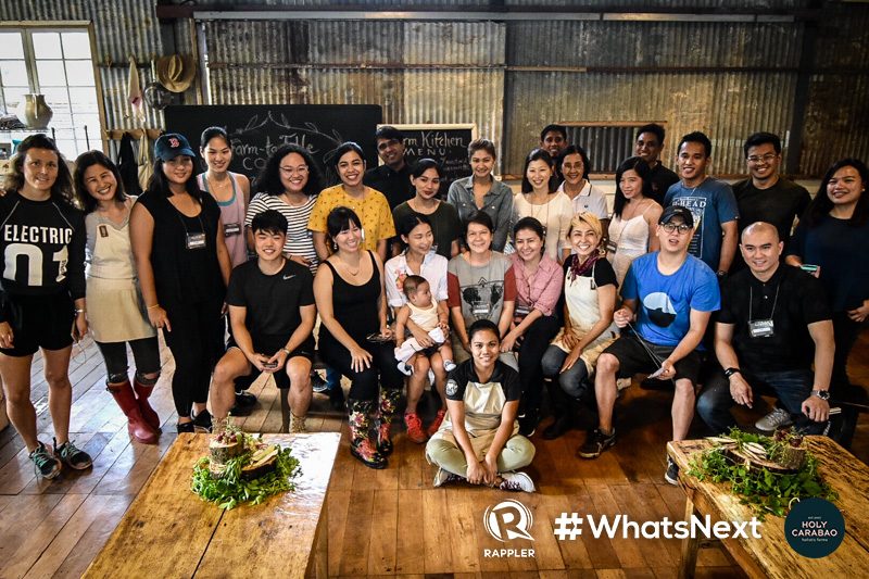 CLASS PICTURE. The participants of #WhatsNext x Holy Carabao farm-to-table cooking workshop. 