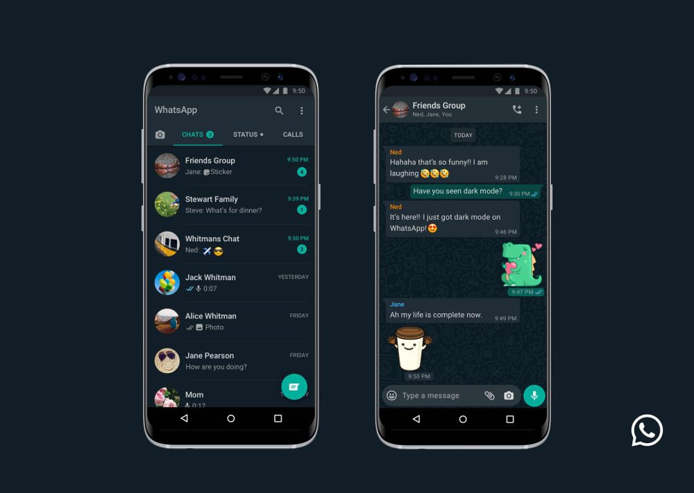 WhatsApp debuts dark mode on Android, iOS with new video