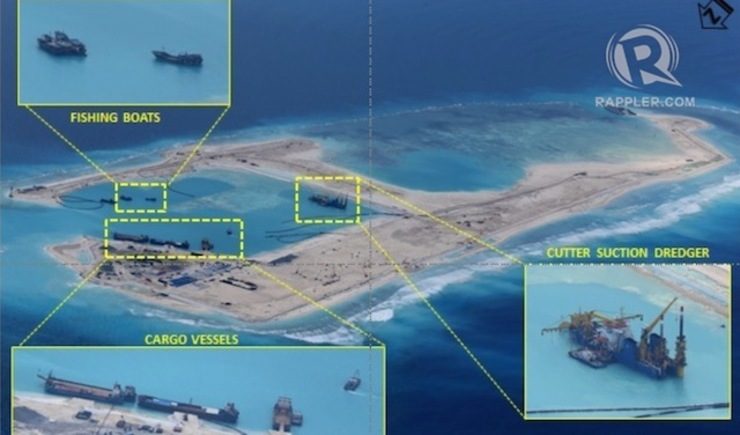 AIRSTRIP. China is building in Fiery Cross Reef its first airstrip in the Spratlys. Rappler file photo