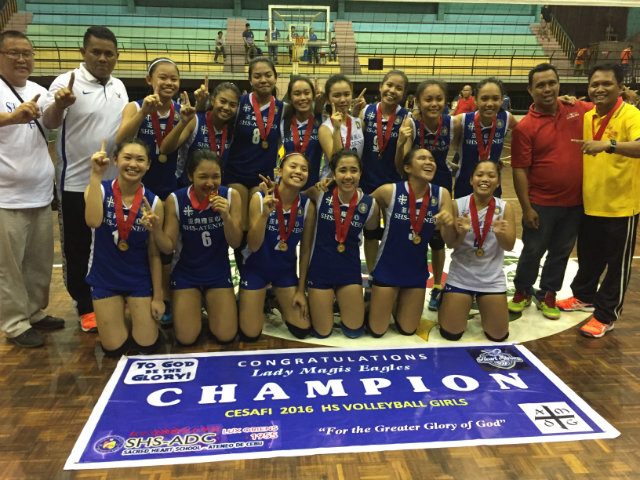 Sacred Heart downs USJ-R to win CESAFI volleyball title