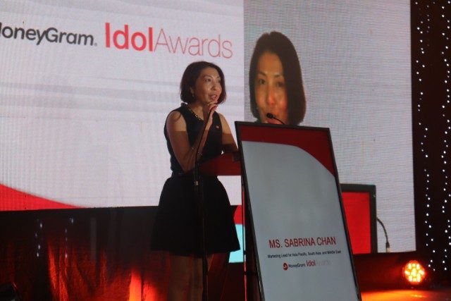 APPRECIATION. Sabrina Chan, MoneyGram International's marketing lead for Asia Pacific, South Asia, and Middle East thanks the OFW families for their support and loyalty. 