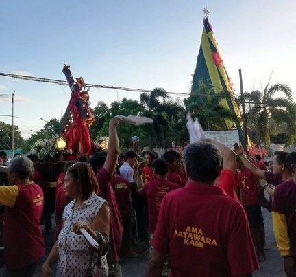 ALBAY. Procession of the image of the Black Nazarene at the Saint Stephen the Protomartyr in Ligao City, Albay. Photo courtesy of Jade Concepcion  