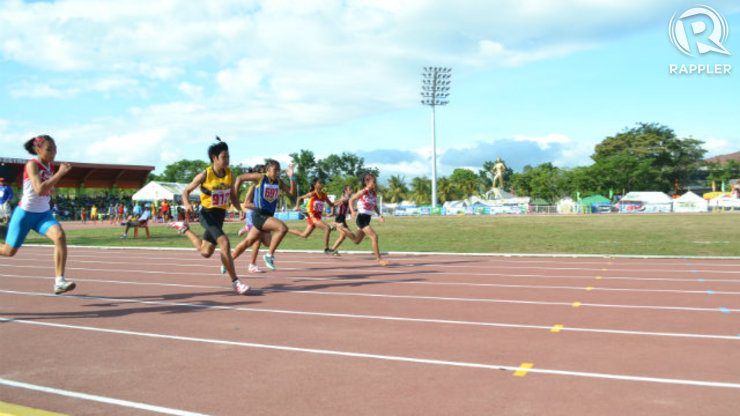 IN PHOTOS: #Palaro2014 100-meter dash finals