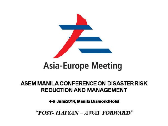 PH to host post-Yolanda ASEM Conference on DRRM