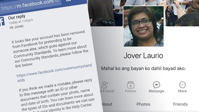 Facebook suspends account of Pinoy Ako Blog’s Jover Laurio