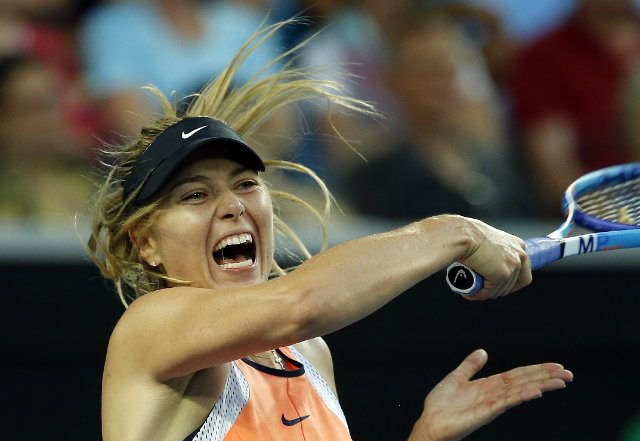 Sponsors have distanced themselves from Maria Sharapova after her shock announcement. Photo by MAST IRHAM/EPA   