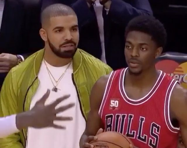 WATCH: Drake distracts Bulls into 5-second violation